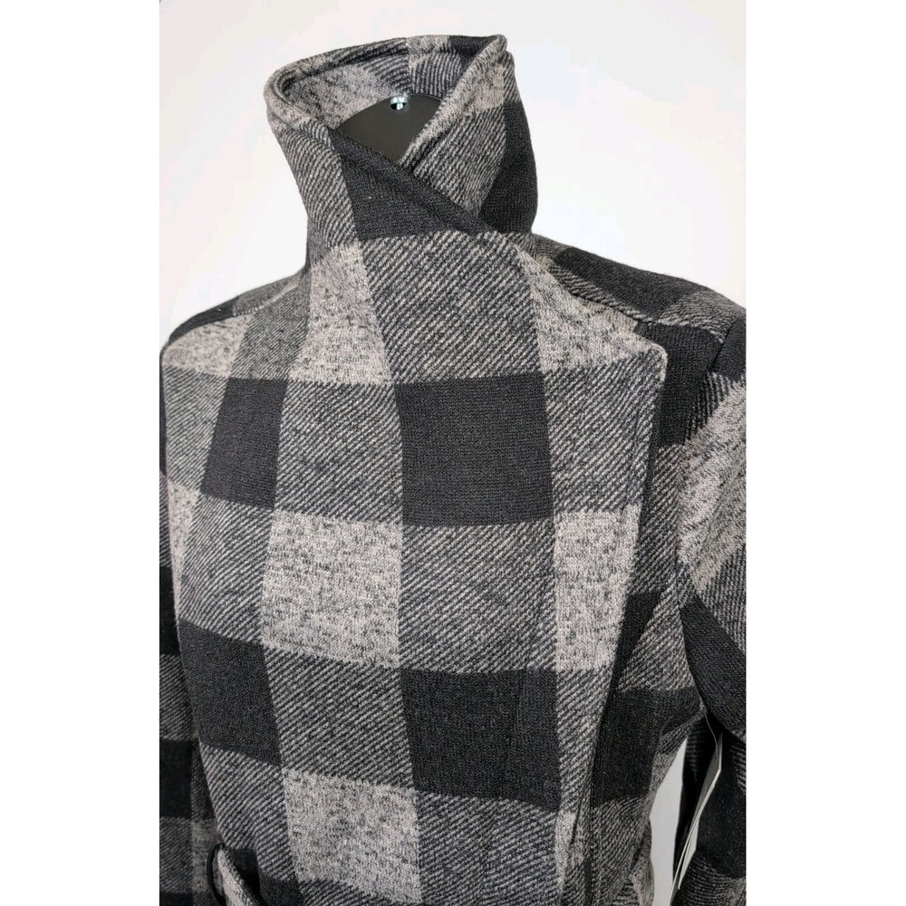CoffeeShop New York Women's Jasmine Knit Trench Jacket Black Grey Sz XS NWT - Picture 4 of 10